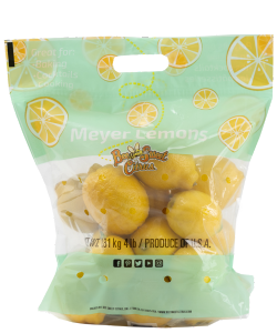 Fox stand up poly bag for lemons